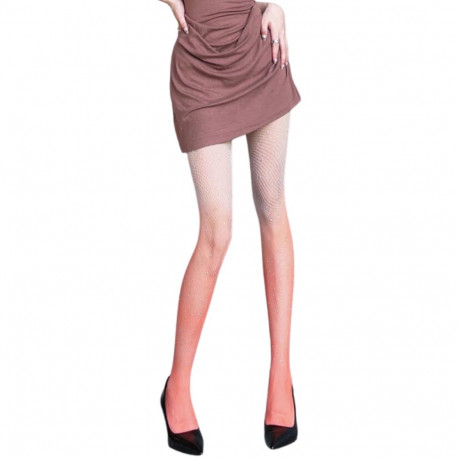 SOKISAHTEL FLORAINE oranžid kivikestega ombre võrksukkpüksid 442