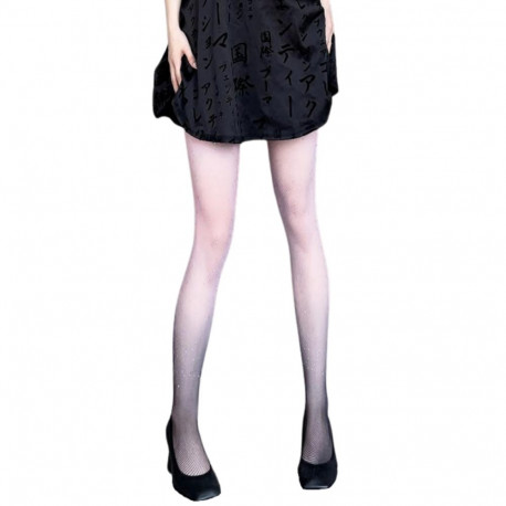 SOKISAHTEL FLORAINE musta värvi kivikestega ombre võrksukkpüksid 442