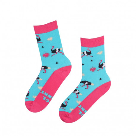 SOKISAHTEL COOL GRANNY puuvillased emadepäeva sokid jaanalindudega 444