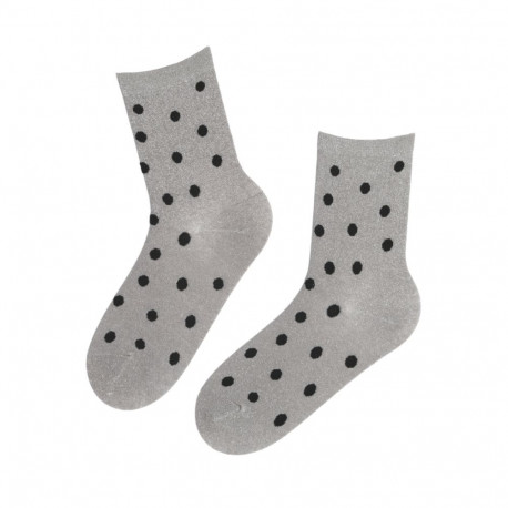 SOKISAHTEL FLABIA hallid sädelevad täpilised sokid 444