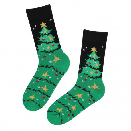 SOKISAHTEL COMETTE jõulukuusega puuvillased sokid 444