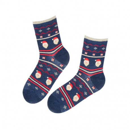 SOKISAHTEL MEETA tumesinised puuvillased jõulusokid 444