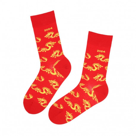 SOKISAHTEL DRAGON punased meriinovillased draakoniaasta sokid 444