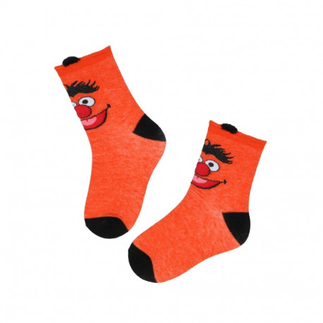 SOKISAHTEL SASSO oranžid puuvillased sokid lastele 438, 439