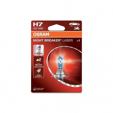"osram 55W 12V PX26D 10XBLI1 H7 autolamp"