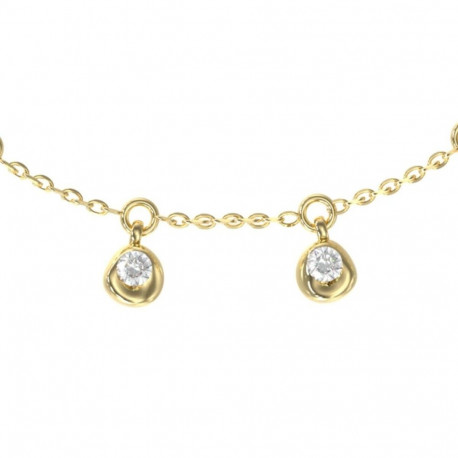 Naiste Kaelakee Guess JUBB05186JWYGS Kuldne