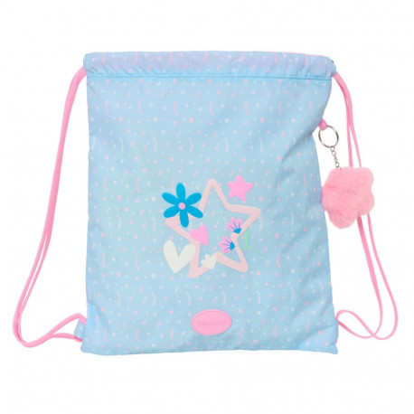 Backpack with Strings BlackFit8 Smile Blue Pink 35 x 40 x 1 cm