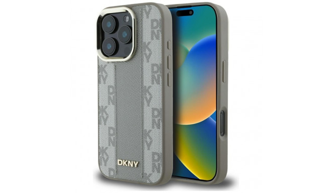 DKNY DKNY Checkered Pattern Magsafe iPhone 16 Pro Case - Beige