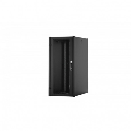 DIGITUS 19" Wall Mounting Cabinet, Soho Slim, 5U (3U + 2U), Black