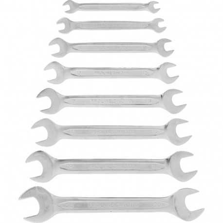 proline 8-osaline lehtvõtmete komplekt (6*7-20*22mm), DIN 3110, CV
