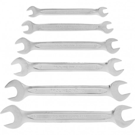 proline kuuskantvõtmete komplekt 6 tk (6*7-16*17mm), DIN 3110, CV
