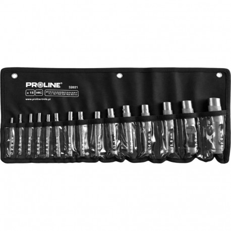 Zestaw przebijaków do skóry 15 sztuk 2.0-22.0mm hrc proline