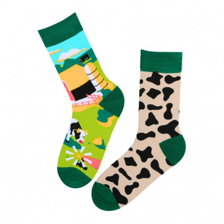 SOKISAHTEL BRAYDEN lehmamustriga puuvillased sokid 446