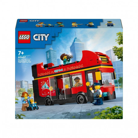 Lego punane kahekorruseline buss 60407