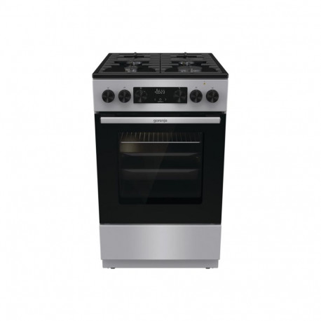 Gorenje pliit GK5C42SF gaasiplaat elektriahi hall laius 50 cm sügavus 59,4 cm 70 l