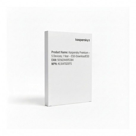 "Kaspersky Premium – 5 Devices, 1 Year – ESD-DownloadESD"