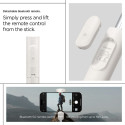 Spigen S541W Bluetooth Selfie Stick - White