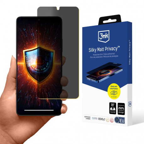 3mk Silky Matt Privacy Screen Protector for Xiaomi Poco X6 Pro 5G