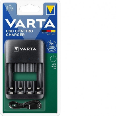 Akupatarei laadija Varta 57652 USB laadijaga 4xAA/AAA