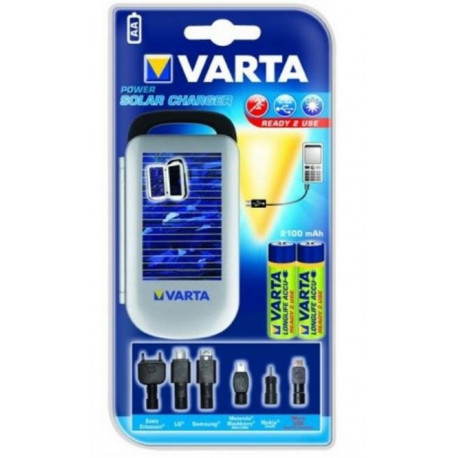 Päikesepaneeliga laadija akupatareidega / akupank Varta 57082 Solar