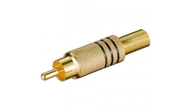 Goobay RCA Plug black (10 tk)
