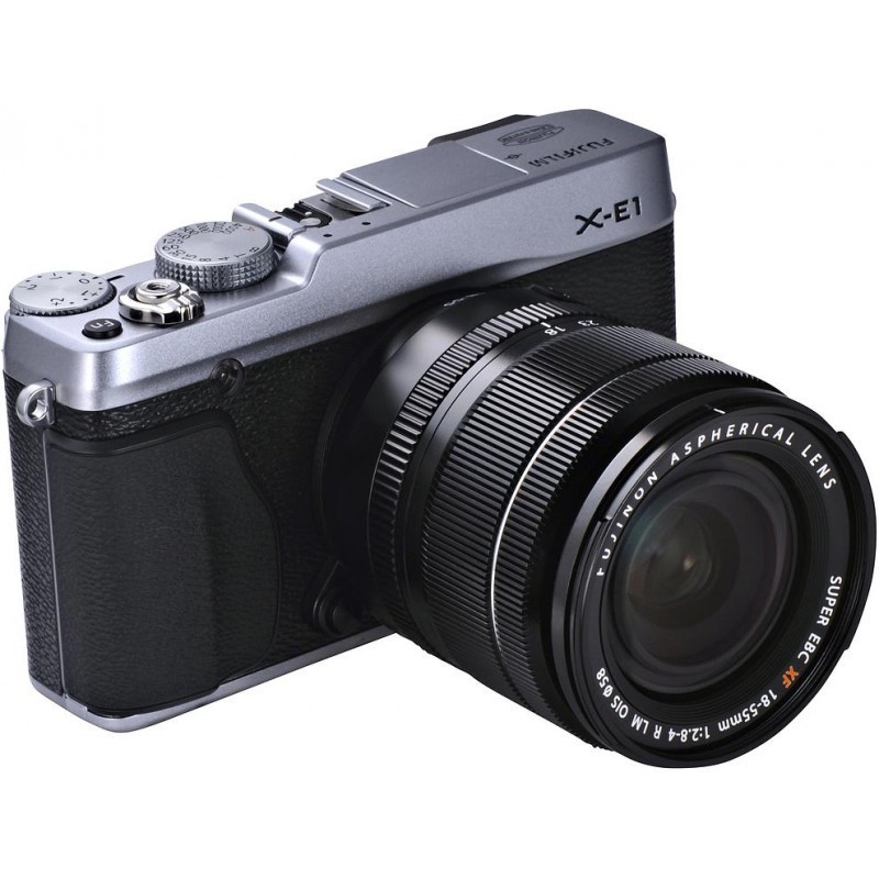 Fujifilm X-E1 + 18-55mm, hõbedane