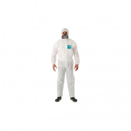 Ansell Alphatec 1800 Standard Model 111 disposable hooded coverall – Type 5/6 protection, microporou