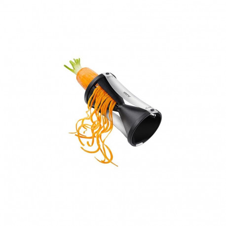 GEFU Spirelli slicer Manual Black, Silver Plastic, Stainless steel