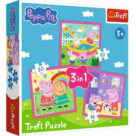 TREFL PEPPA PIG Pusle komplekt, 3 tk, Peppa