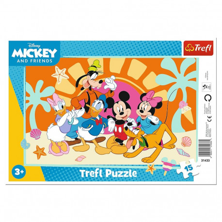 TREFL DISNEY Puzzle in frame Mickey-Mouse, 15 pcs