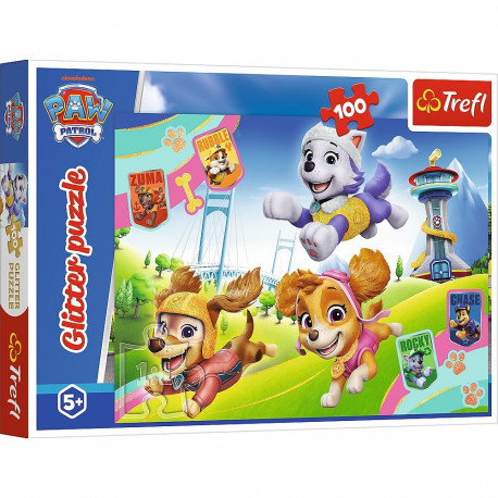 TREFL PAW PATROL Glitter puzzle Paw Patrol, 100 pcs