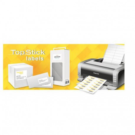 Top Stick 8717 printer label White Self-adhesive printer label