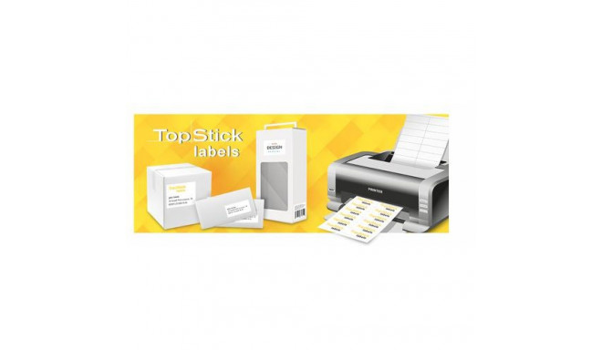 Top Stick 8717 printer label White Self-adhesive printer label