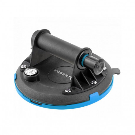 Hogert HT3B341 hand cup with pressure gauge, 200mm, 190kg, aluminium, rubber