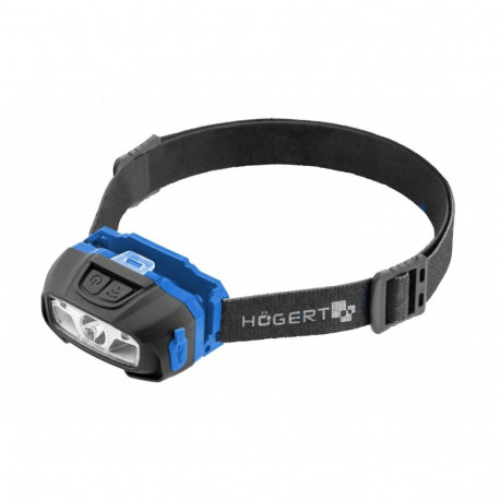 Hogert HT1E421 LED pealamp, 3,7V 650mAh, 220lm, 5000K, IPX6, 6 režiimi, liikumisandur