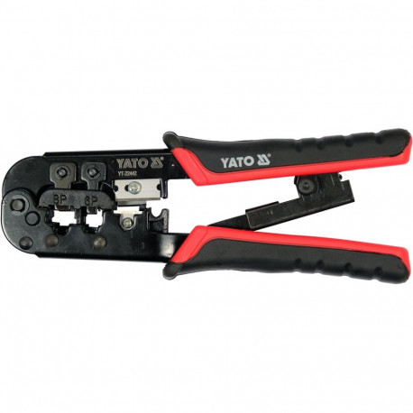 Yato pressimistangid YT-22442, 190 mm, RJ45, RJ11, RJ12, 8P, 6P, süsinikterasest, lõikamine, isolats