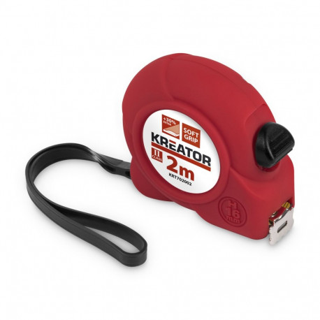 Measuring tape in rubber case 2mx16mm Kreator