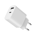 Gembird vooluadapter USB/USB-C TA-UC-2AC12-01, valge