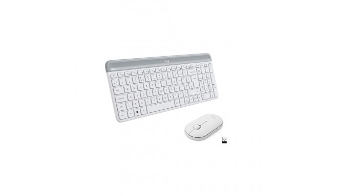 Desktop Logitech Slim Combo MK470 SWE (W), valge
