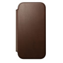 Nomad Modern Leather Folio iPhone 17 pruun