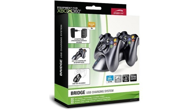 Speedlink USB laadija Bridge Xbox 360-le, must (SL-2308)