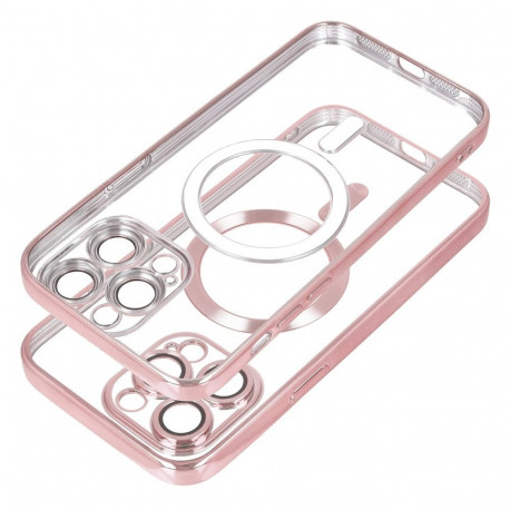 Case for Samsung S26 Electro Mag Cover compatible with MagSafe gold-rose