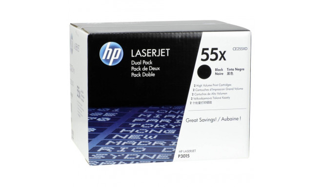 Toner HP 55X / CE255XD Black