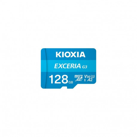 Kioxia Exceria 128GB microSDXC UHS-I U3 V30 Memory Card with Adapter (Gen3)