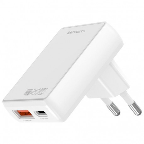 Charger FlatPlug Duos 20W GaN USB-C + USB-A