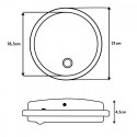 LED lamp with PIR sensor MCE525 W