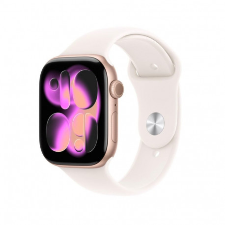 Watch Series 11 GPS+Cellular 46mm Rose Gold Aluminium Case with Light Blush Sport Band - S/M