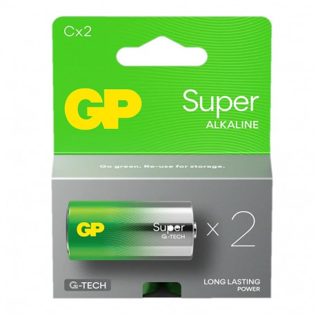 G-TECH alkaliumpatareid LR14/C super 2tk