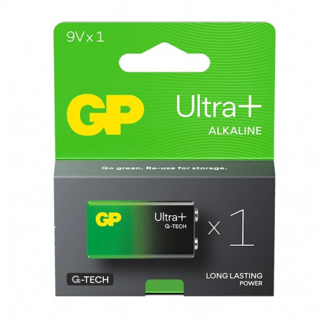 GP Ultra+ leelispatarei 6LR61 9V 1 tk