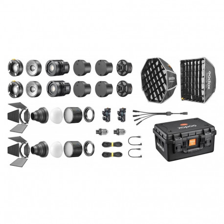 Lighting Kit - Godox KNOWLED MS60R K2 RGB LED 2 Light Kit, 2 Lights, Wireless Control